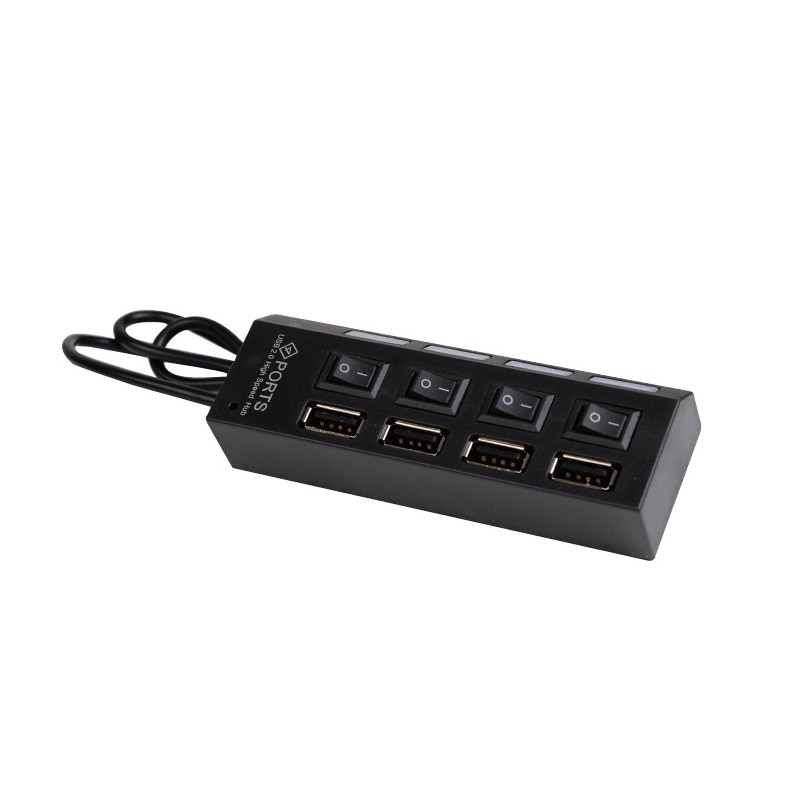 Mini High Speed USB 2.0 Hub 4 Ports Portable USB Hub 480 Mbps Switch Splitter Adapter Peripherals For PC notebook Laptop