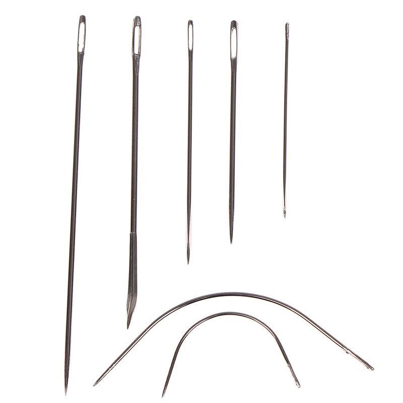 7 Pcs/set Sewing Needles Hand Repair Tool Small Curved Mattress Needle Sewing Needles Set Sail Carpet Leather Curved Canvas