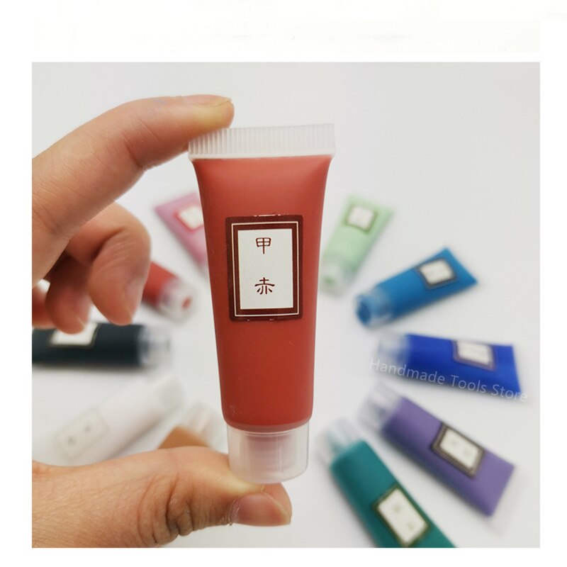 12Colors/Set Ceramic Painting Pigment Overglaze Color Pottery Clay Hand-painted Art Liquid Water-Based Paint DIY 750-850 Degrees