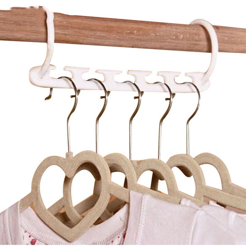 Multilayer Storage Racks Plastic Clothes Drying Rack Holder Buckle Wardrobe Scarf Clothes Hangers Organizer Holders: white 26x11cm