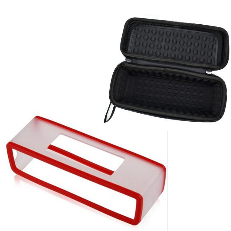 Funda de silicona suave 2 en 1 para Bose Soundlink Mini 1/Mini 2, carcasa dura de EVA para viaje, soporte de carga para Altavoz Bluetooth