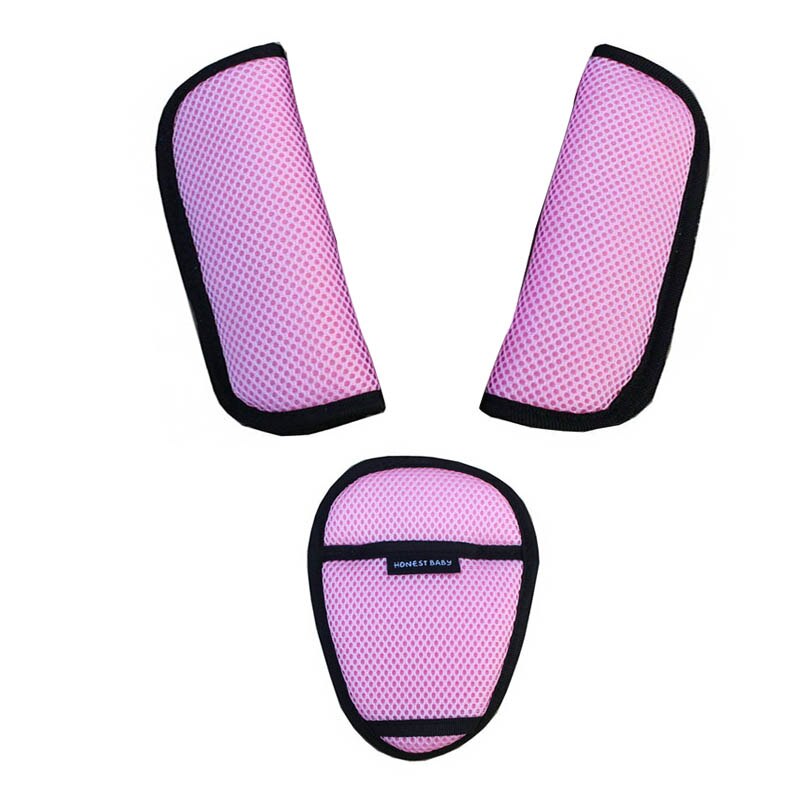 Imbracatura per cestino per bambini con chiusura a scatto Cintura di sicurezza per seggiolino auto Cintura di sicurezza per bambini a 5 punti Fibbia a corno Spalla regolabile Croch pad: marrone