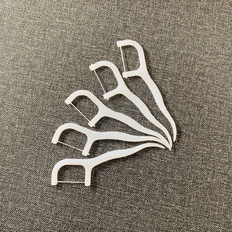 100Pcs Interdentale Tandzijde Borstel Tand Stok Tandenstoker Dental Floss Voor Oral Care Beauty Tools