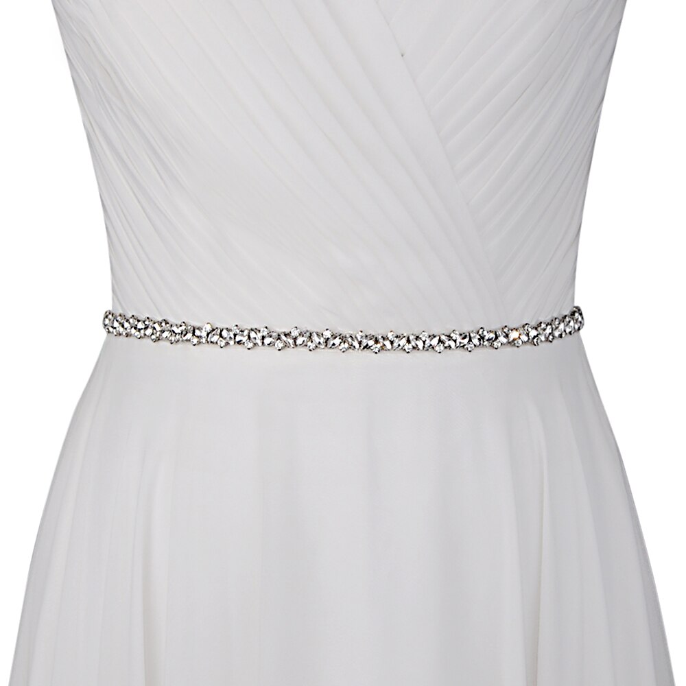 ZMS404 Strass Applique Vrouwen Sash Bruid Accessoires Avondjurken Oosterse Vrouwelijke Riem Voor Trouwjurken Voor Vrouwen