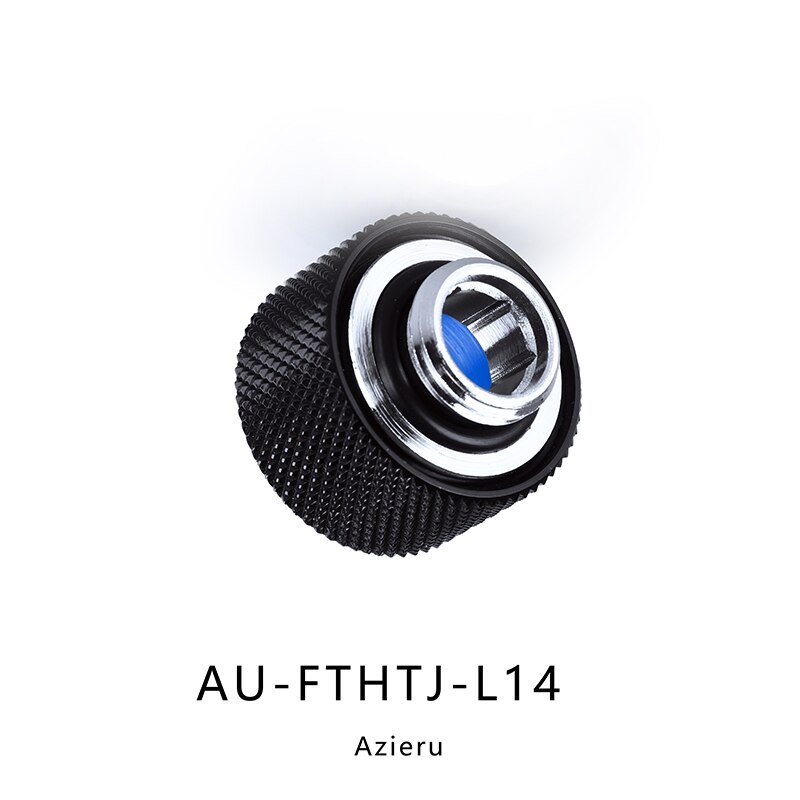 Anti-off Fast Tighten Hard Pipe Compression Fitting, Diamond Pattern G1/4 Thread Rigid Tubing Connector, 4Pcs/Lot