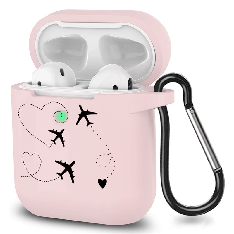 Case For Airpods 1&2 Cute Earphone Case Love Heart Daisy Floral Wireless Earphone Accessories for Apple Airpods Soft Cases Bags: 3feiji2d