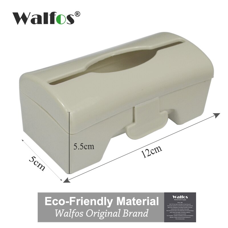 Wall Mount Container Holder Garbage Bag Dispenser Recycle Bag Storage Box Plastic Kitchen Grocery Bins Organizer Housekeeping: Beige