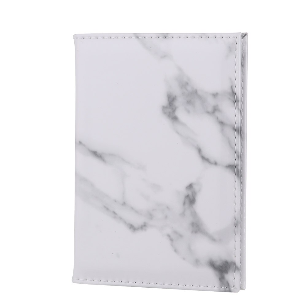 Funda de pasaporte de estilo de mármol de , porta pasaporte impermeable, funda de viaje, tarjetero para pasaporte: Style 1- white