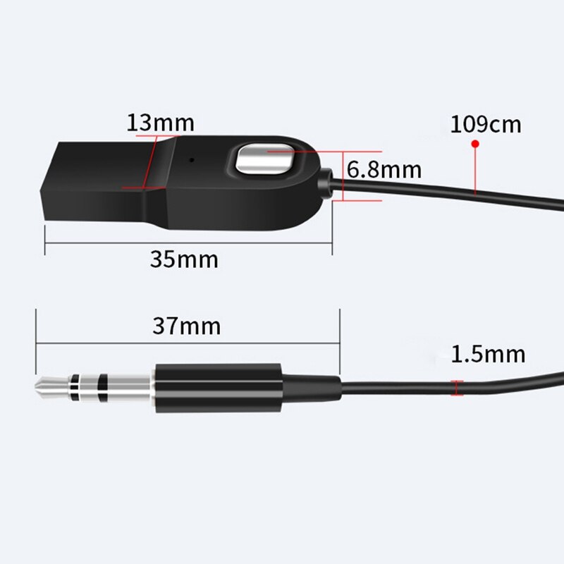 Bluetooth Audio Receiver 3.5Mm Jack Aux Draadloze Usb Bluetooth Adapter Audio Receiver