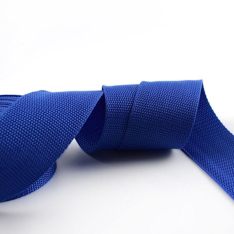 Meetee 5M 50Mm Polyester Nylon Pp Singels Lint Voor Strapping Gevlochten Tas Band Tape Kledingstuk Schoenen Singels Outdoor band RD206: RoyalBlue