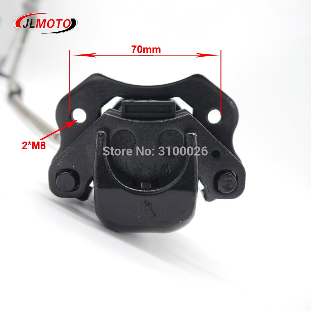 1Set 2 in 1 Front Handle Lever Hydraulic Disc Brake 130mm Disc Fit For ATV 350cc 200cc 250cc Bike Go Kart Buggy Scooter Parts
