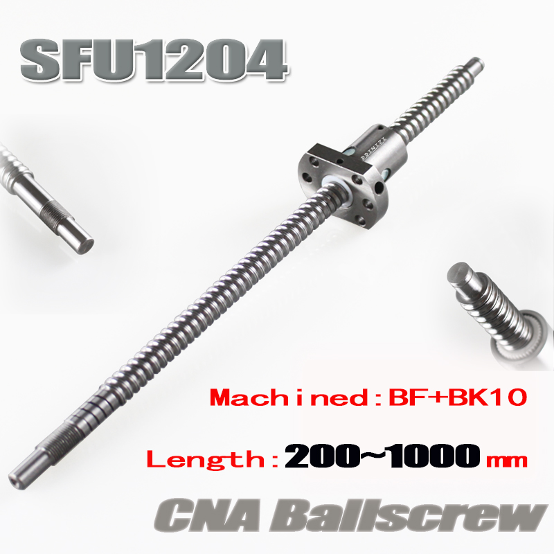 SFU1204 Gerolde Kogelomloopspindel C7 Met 1204 Flens Enkele Kogelmoer Voor BK/BF10 End Gefreesd CNC onderdelen RM1204