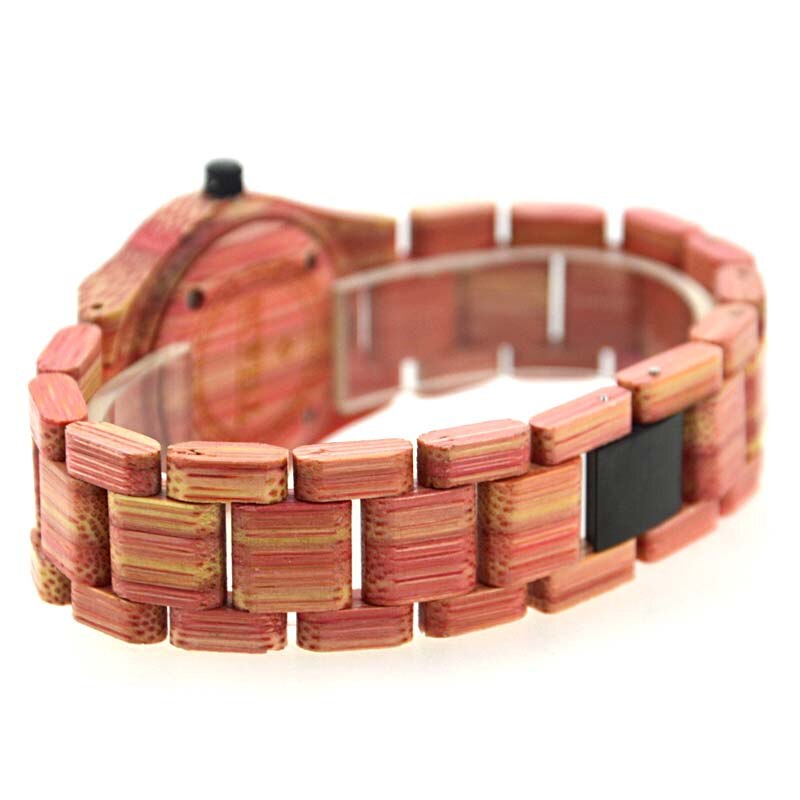 BEWELL Top femmes montres à la main naturel coloré bambou en bois homme montre analogique Quartz montre-bracelet 105DG
