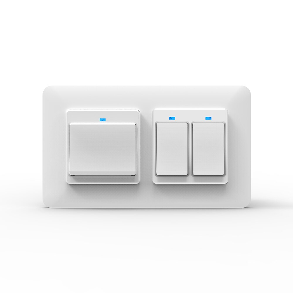 AVATTO Smart WiFi Switch with Random combination, Smart home automation Wall Light Switch 1/2/3 Gang Work with Alexa,Google Home: 1gang 2 gang