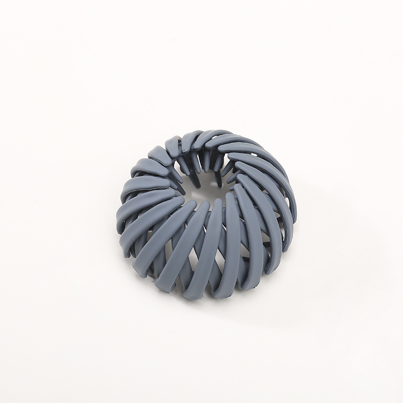 1 st Vrouwen Paardenstaart Haar Ringen Clips Vogelnest Vormige Haar Haarspeld Eenvoudige Magic Lui Braider Tool Haar Styling Accessoires: Blauw