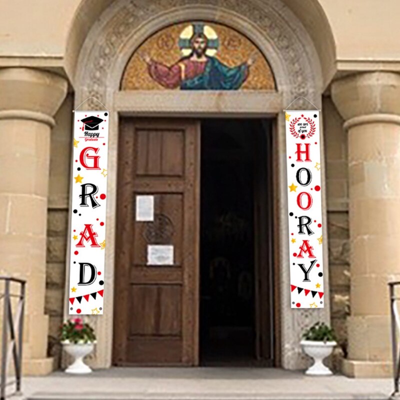 temporada de graduación decoración de la cortina de la de graduación de cortina Banner Decoración