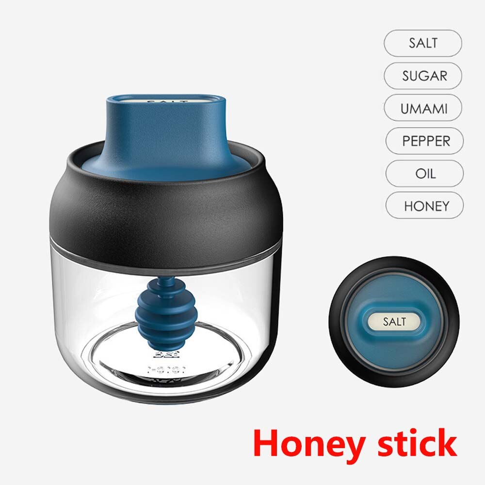 Edelstahl gewürz glas mit löffel küche salz Shaker MSG gewürz Kasten tomaten Soße gewürz glas gewürz glas versiegelt: 5
