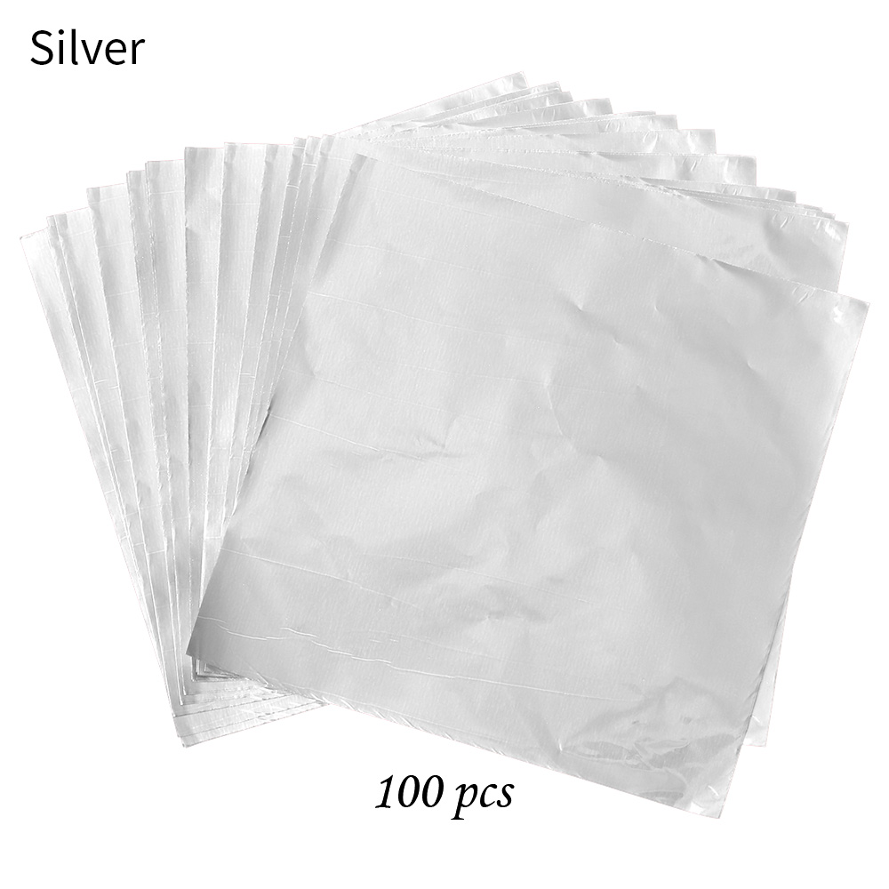 100 stücke 10x10cm Aluminium Folie Süssigkeit Schokolade Kekse Zinn Verpackung Papier DIY Metall Präge Handwerk Papier verpackung Papier: Blau