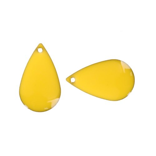 Wasser Tropfen Emaille Anhänger Kupfer Emailliert Doppelseitige Pailletten Reize Unbeschichtet 21*13mm( 4/8 &quot;) für DIY Ohrring Zeug, 10 Stck
