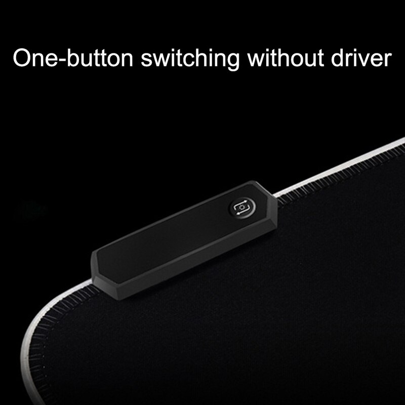 RGB Led Lighting Gaming Mouse Pad Mousepad 90x40cm Large Size Rubber Mice Mat Anti-slip Locking Edge Mouse Mat