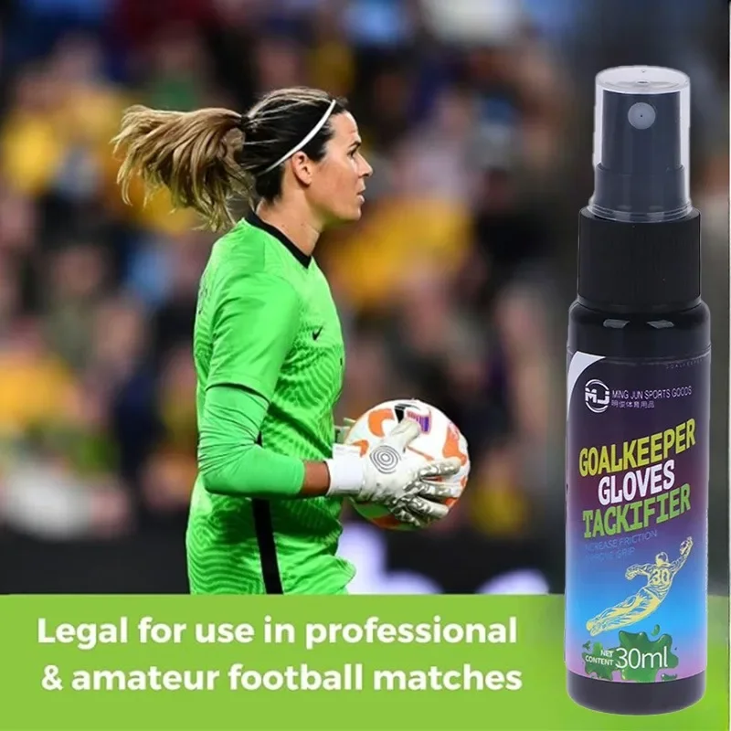 30Ml Keepershandschoen Voetbal Grip Spray Voor Keepershandschoenen Antislip Verbeterde Kleverige Honkbal Vervangende Handschoen Lijmspray