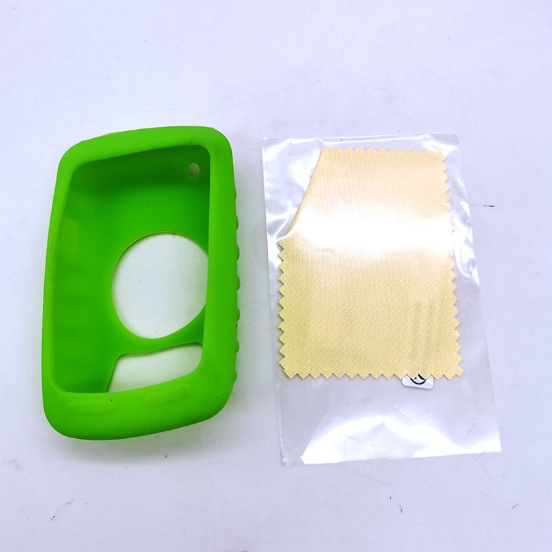 Edge 810 cykel gps dator silikongummi skyddsfodral med skärmskyddsfilm för garmin edge 810