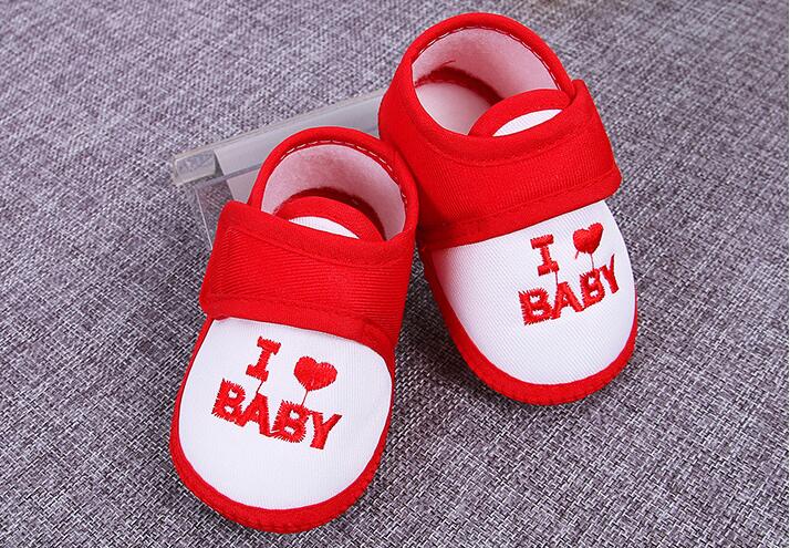 0-12 meses bebé niño niñas cuna Zapatos Bebé cuna algodón Otoño e Invierno zapatos de bebé suela suave S-27: 1 / 3