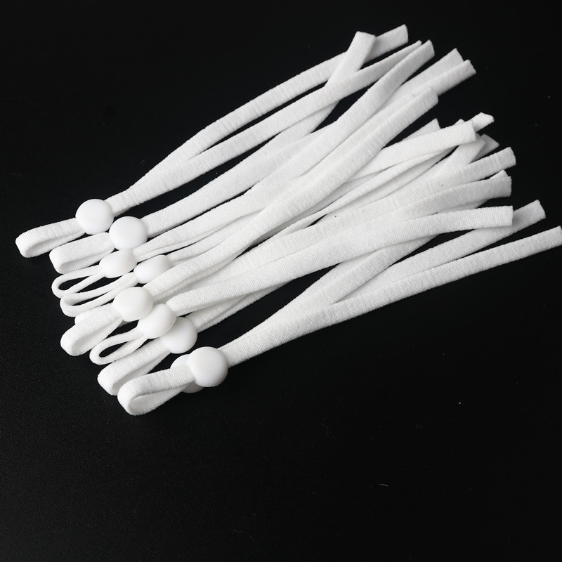 60 stück von Farbe Maske Elastische Band Nylon Elastische Handgemachte Diy Nähen Zubehör Einstellbare Maske Ohr Seil Material 11-12CM: White 60pcs
