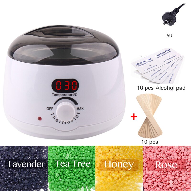 500CC Wax Smelt Machine Set Waxen Kit Wax Pot Lcd Epilator Ontharen Wax Smelter Ontharing Machine Calentador De Cera: AU-PLUG7