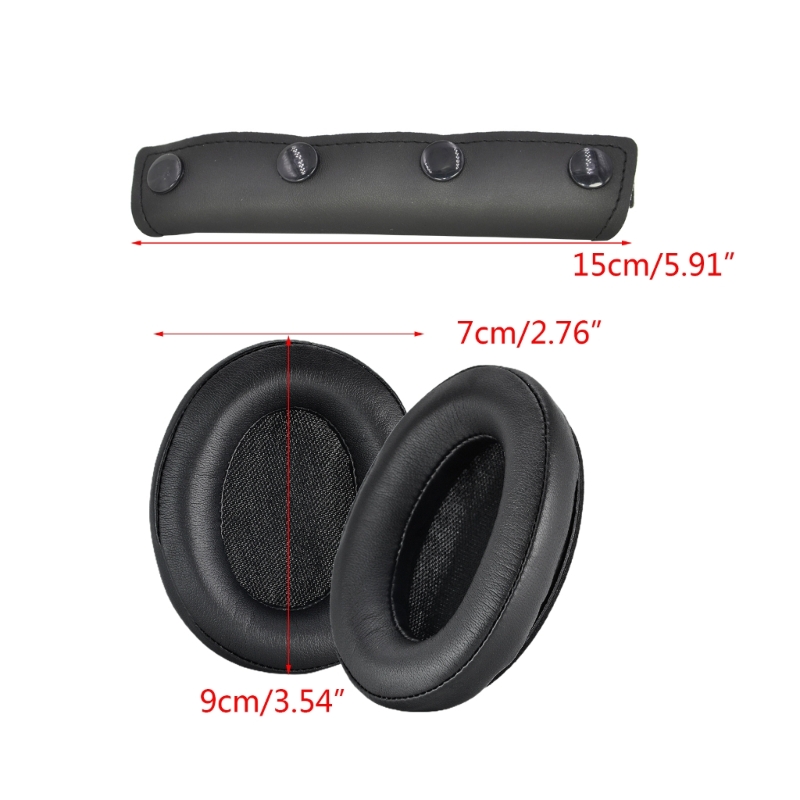 Ademende Oorkussens Oorkussen voor Srhythm NC25 NC35 Headset Ruisonderdrukkende Oorbeschermer Oorkussens Headset Hoofdband Kussen