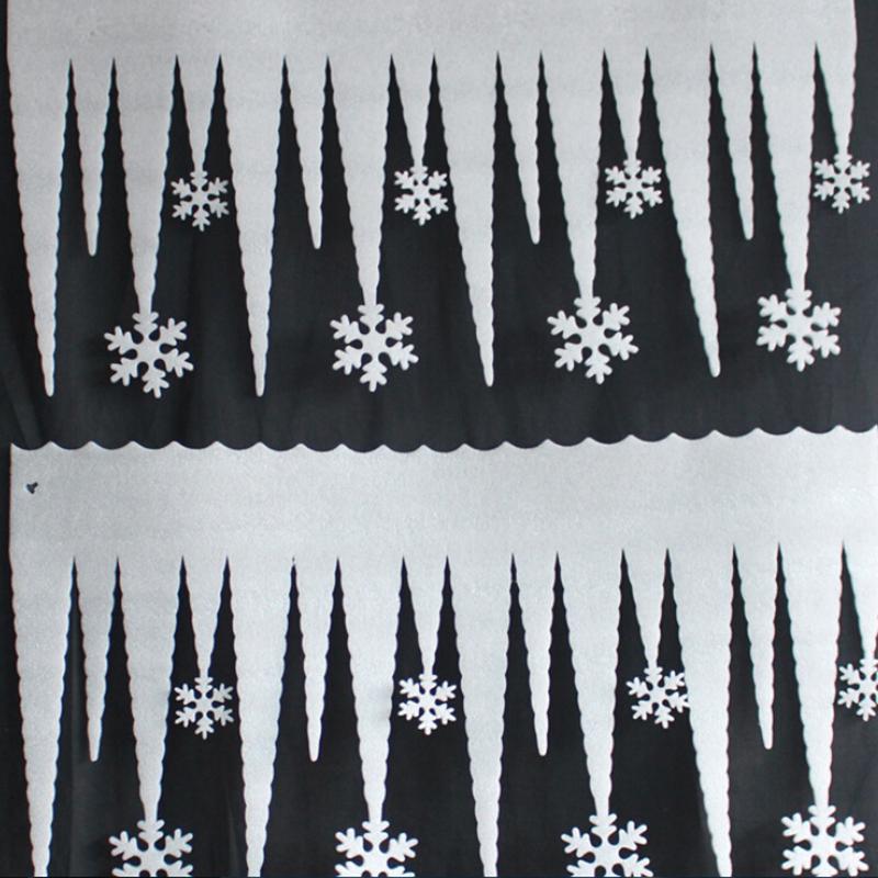 2 stk/parti kunstig hvid snefnug sne isstrimmel juledekor pynt fest vindue jul overværdi snefnug indretning