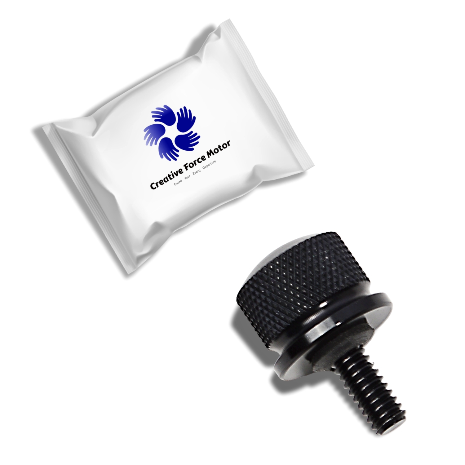 Quick Release Rear Fender Seat Bolt Nut Kit Motorcycle Mount Screw For Harley Sportster XL Softail FL Dyna Street Bob Road Glide: black