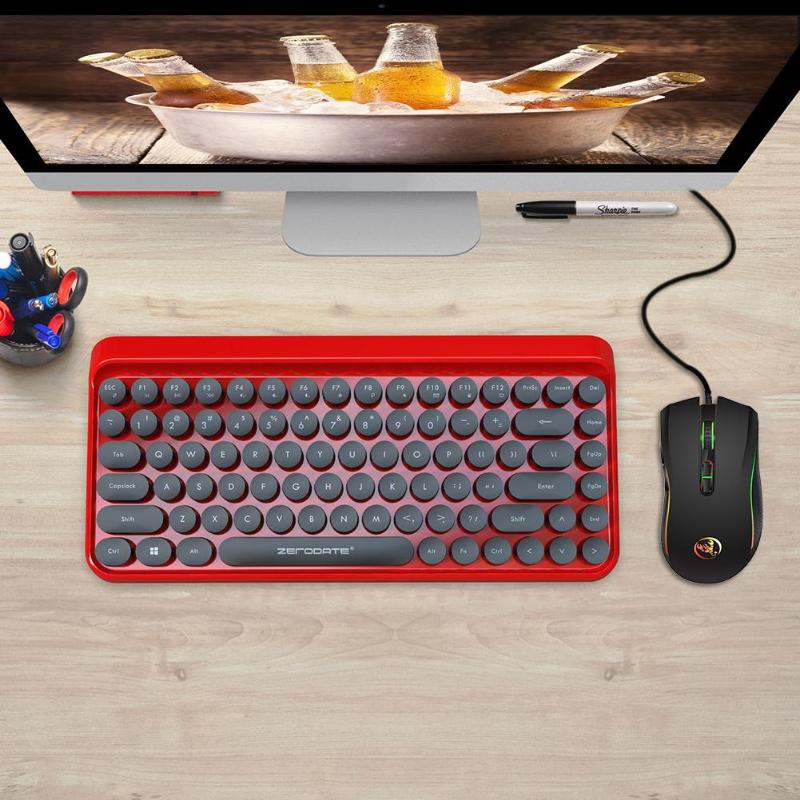 Cable Mouse A869 HXSJ Colorful Luminous Game Mouse DPI Four Adjustable Up to 3200DPI Optical Game Mouse