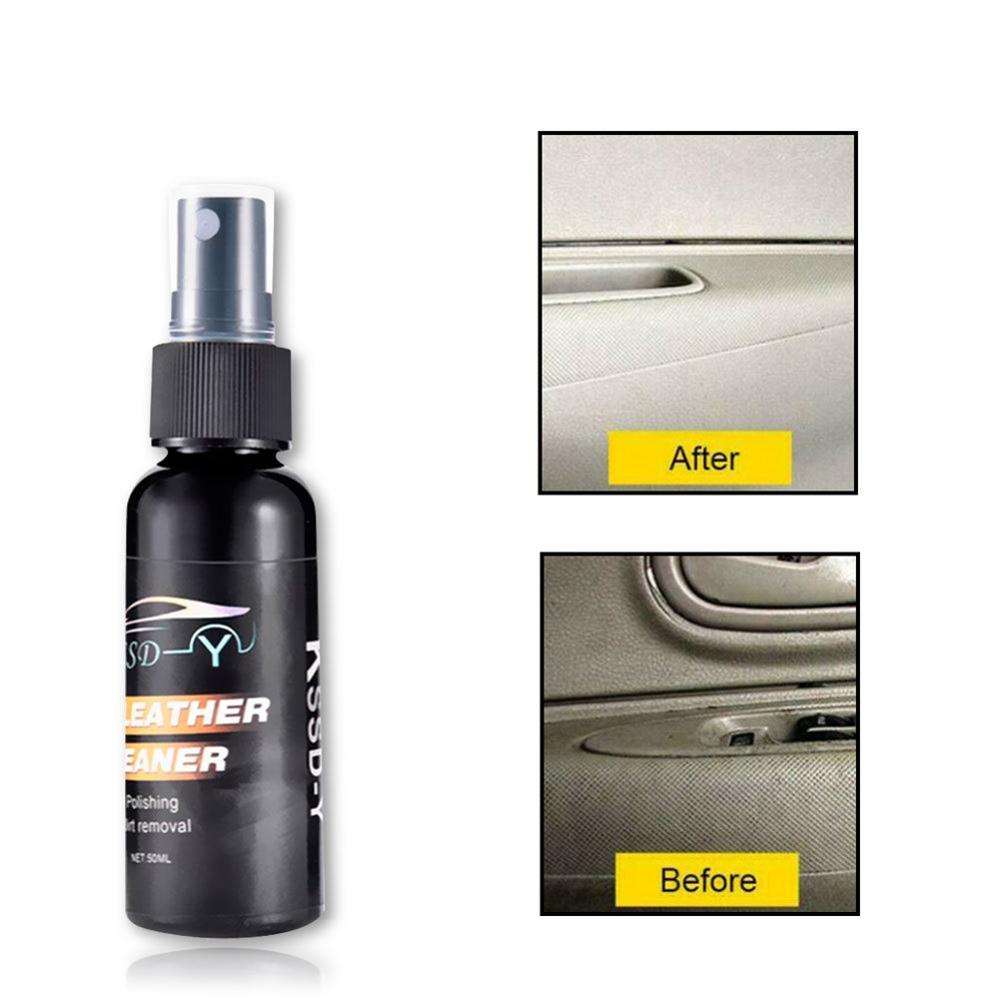 30/50ML Leather Renovated Cleaner Car Interior Surface Cleaner Deep Cleaning Seat Polish Wax Car Inner Dashboard Cleaning Tool