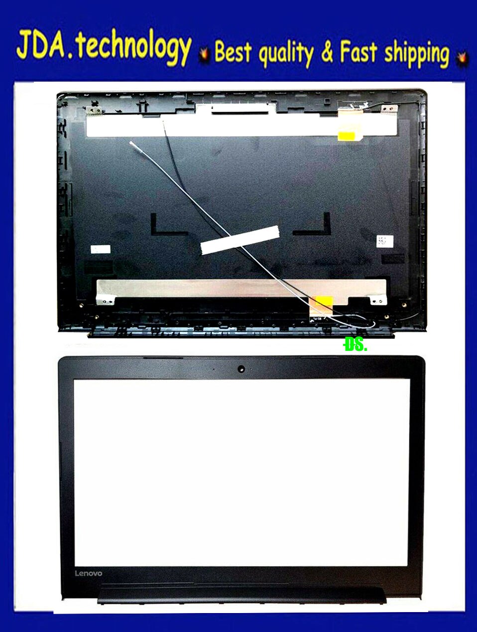 MEIARROW nowość dla Lenovo ideapad 310-15 310-15ISK 310-15ABR 510-15 510-15ISK 510-15IKB tylna pokrywa + przednia ramka + zestaw zawiasów: LCD AB case