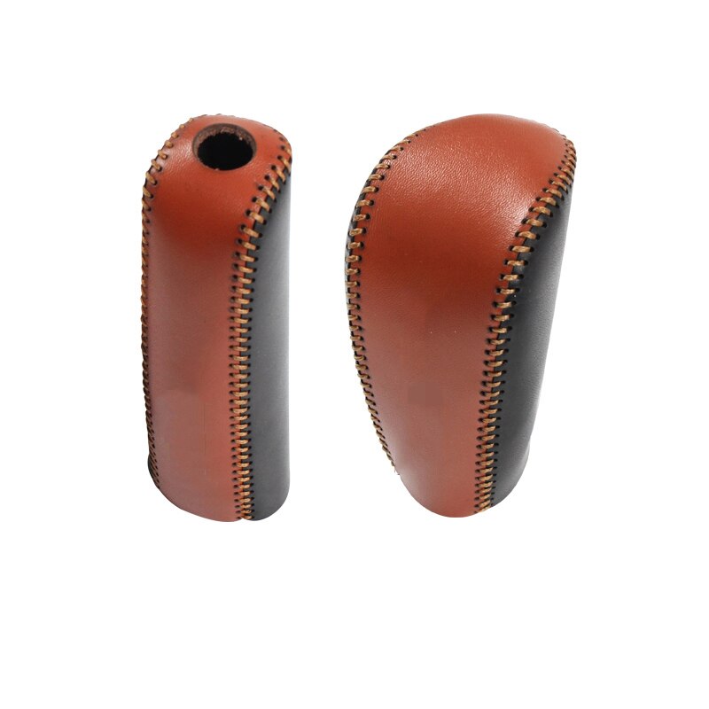 Para Toyota Land Cruiser Prado Fj150 DIY PU palanca de cambios de cuero y cubierta de freno de mano trim accesorios de estilo de coche 2 uds: B