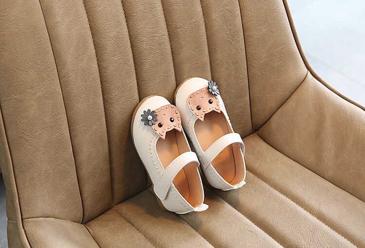 Vår og sommer jentesko låve jenter prinsesse flate sko 21-30 rosa beige sandaler