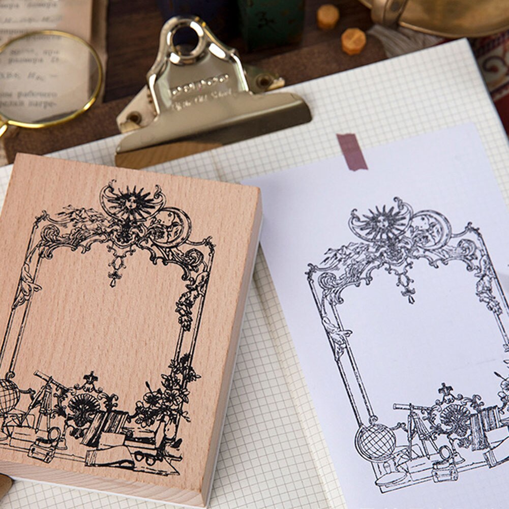 Wooden Rubber Stamps Vintage Plant Dreamland Fantastic Decoration Stamp for Scrapbooking DIY Craft Standard Stamp Stationery