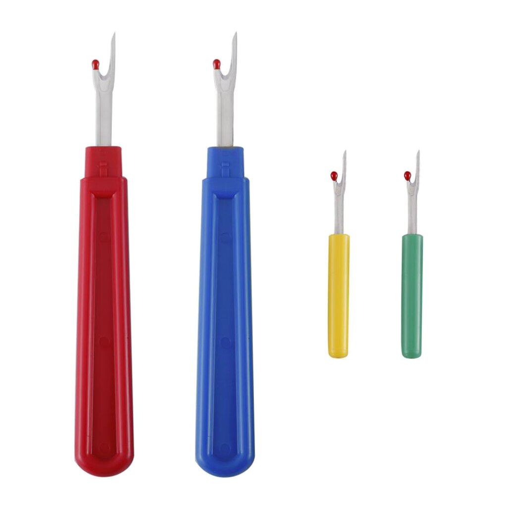 2pcs Large Seam Ripper + 2pcs Small Seam Ripper + Yarn Scissor for Thread Cutting