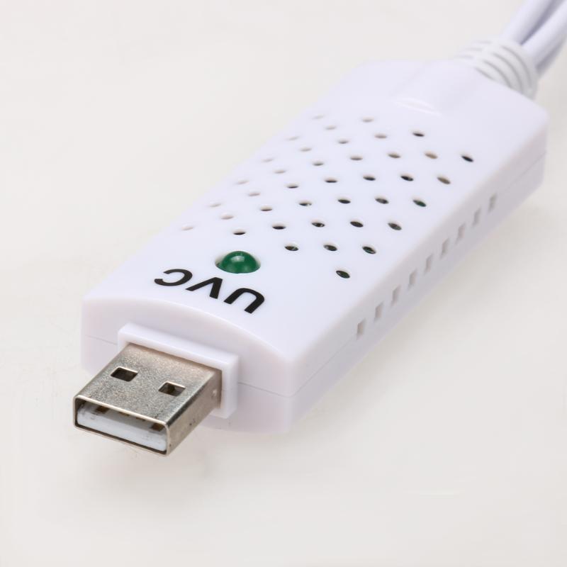 USB 2,0 convertidor de Audio y vídeo de captura adaptador para Win XP 7 8 10