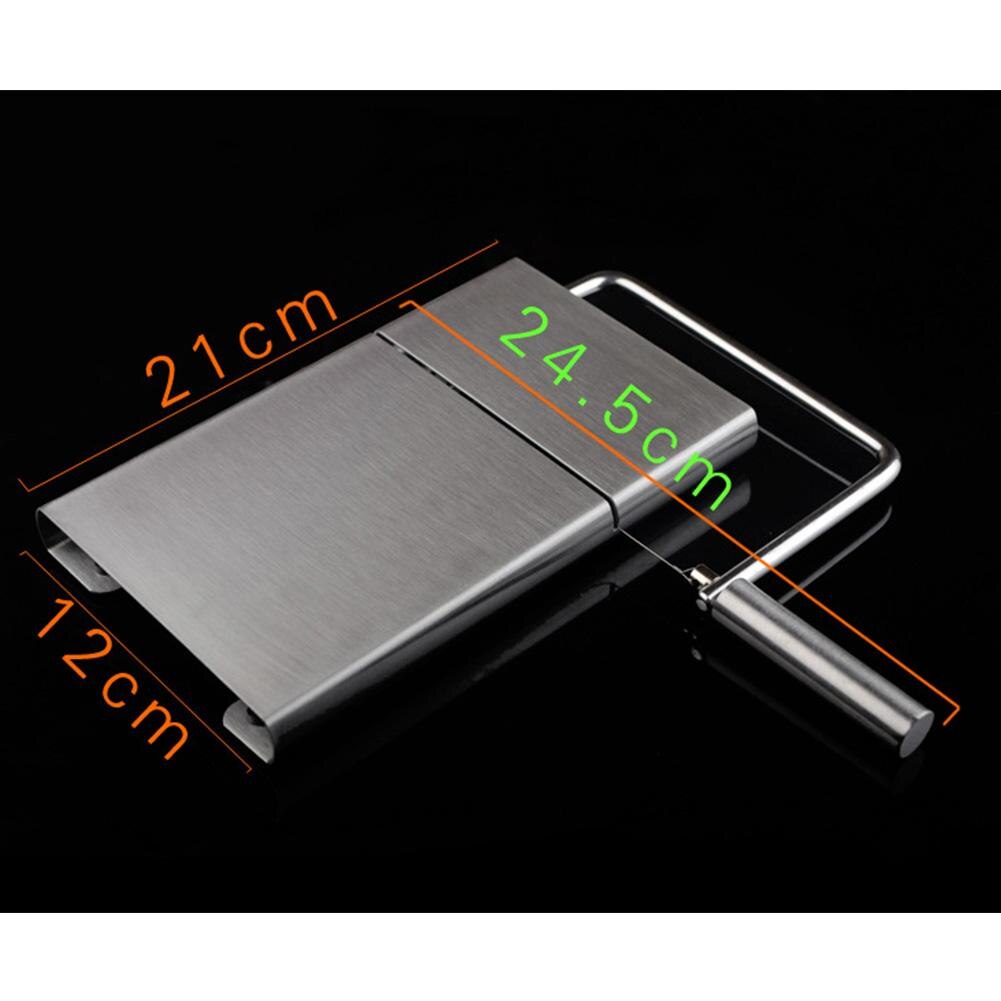 Stainless Steel Cheese Cutter Butter Wire Cutter Handle Slicer Kitchen Tool