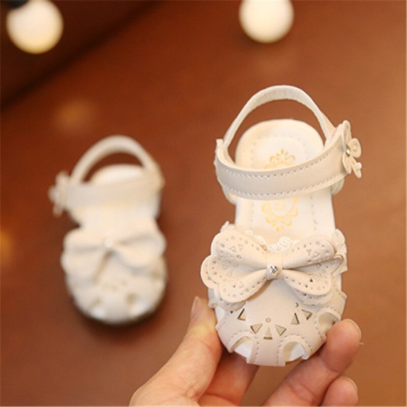 Bow Girls Sandals Baby Kids Princess Beach Shoes Children's Sandals For Girl Toddler Summer Shoes sandalia infantil Size 15