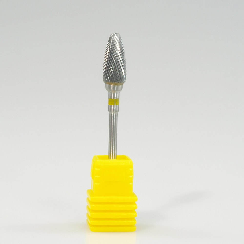 Millings carbide nail drill bit electric nail file drill bit coarse carbide drill 3/32'' 602001: Yellow XF