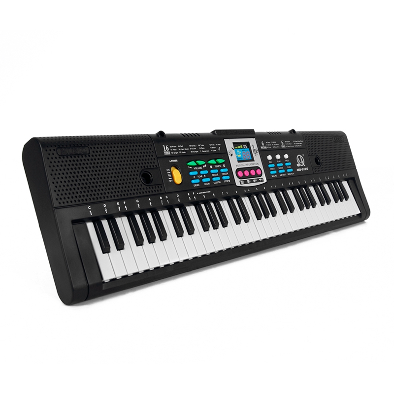 Mq 61 kosketinta elektroninen piano digitaalinen musiikki elektroninen kosketinsoitin mikrofonilla varustettu soitin lapsille aloittelijoille