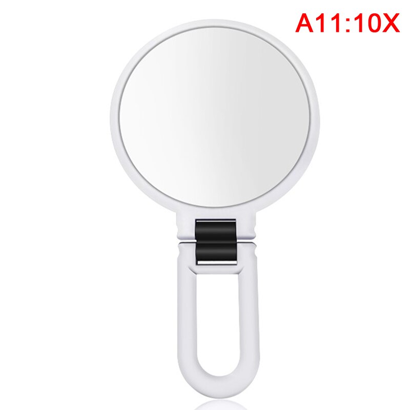 Espejo de doble cara para maquillaje, accesorios de cosmética para tocador, compacto, con aumento de 2/5/10/15X: 11