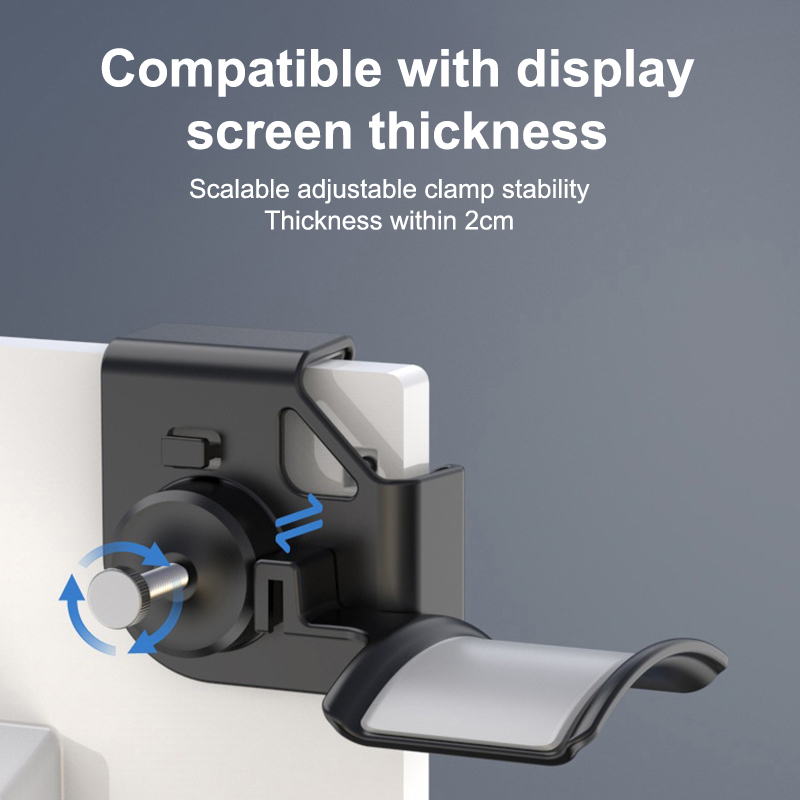 Headphone Holder PC Monitor Hanger Wall Hook Monitor Earphone Stand Universal Headset Hanging Hook Durable Headphone Bracket