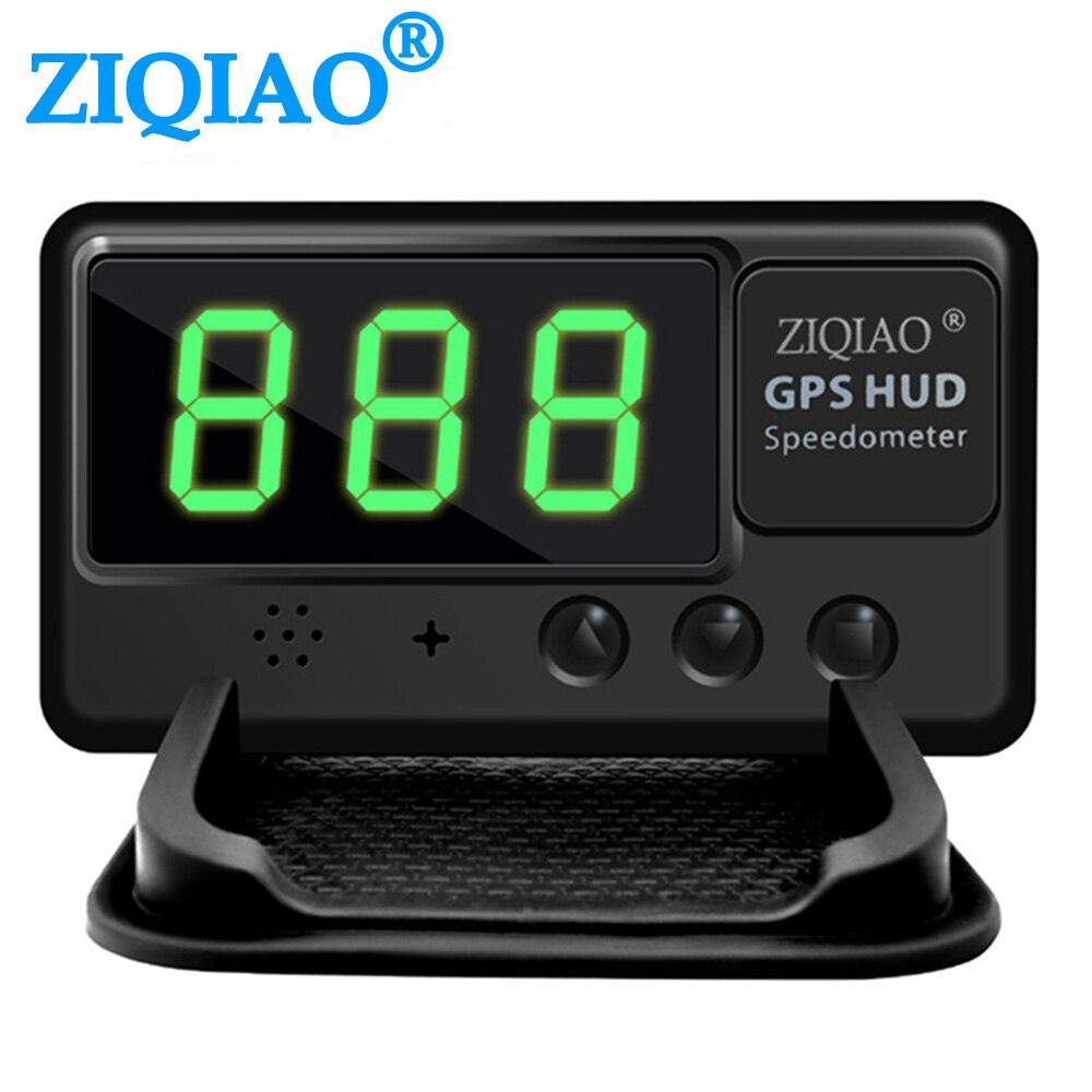Ziqiao bil head up display gps hud speedometer  c60 head up display digital bil speedometer overhastigheds alarm enhed