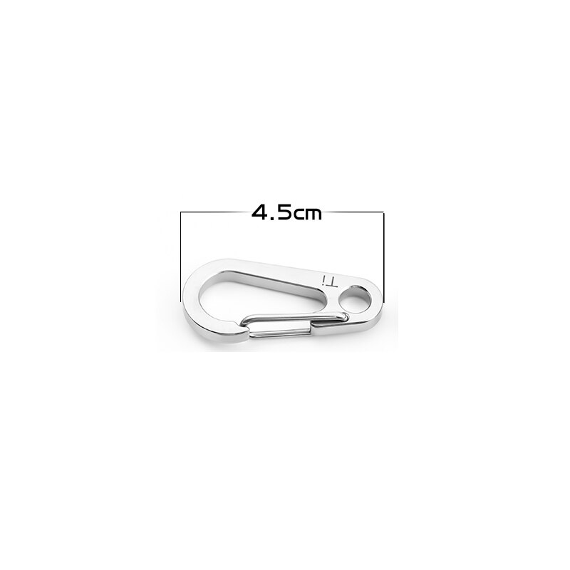 Titanium alloy car keychain men's pendant key chain ring keychain waist hanging personality simplicity: 4.5cm