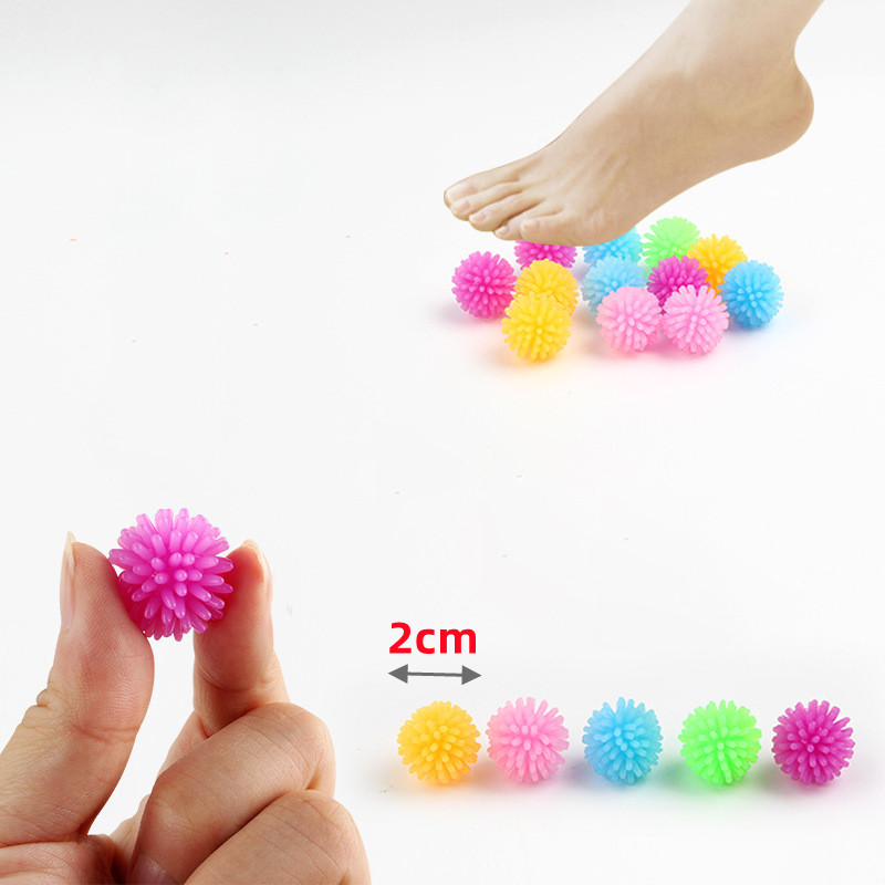 12PCS TPR Bayberry Ball Hedgehog Mini piłka do masażu do jogi Piłka do masażu stóp Dekompresja Miękka zabawka do ściskania Fidget Toy