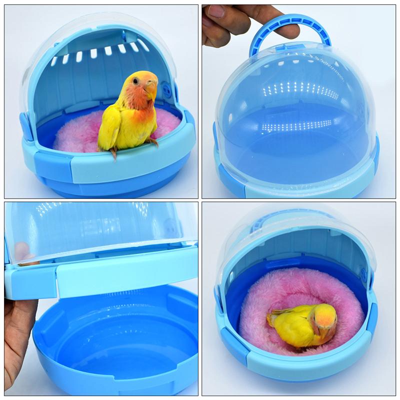 1 Set Van Papegaai Kooi Draagbare Pet Carrier Nest Met Pad Pet Supply Voor Outdoor Papegaaien Kooien Capsules Broeden Vogels warm Nesten